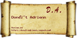 Donát Adrienn névjegykártya